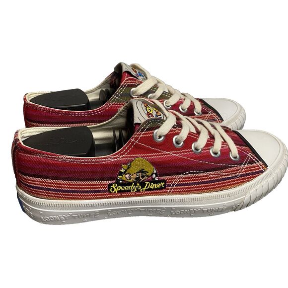 1994 LOONEY TUNES Speedy's Diner Keds Womens 8 Adult Low Canvas Sneakers Vintage - Picture 10 of 11